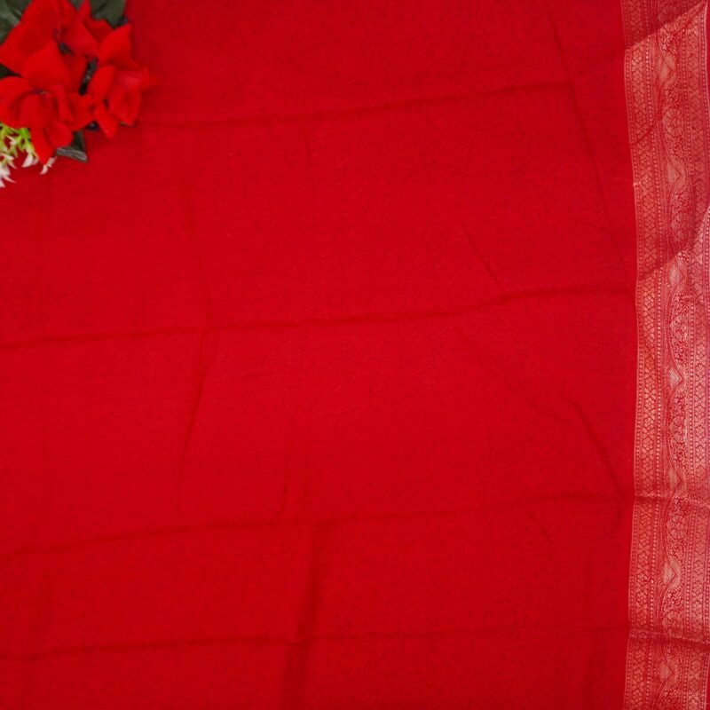 Bandini Mirchi Red Mangalam silk -MB408 (575) - Image 3