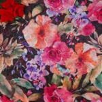 Pure georgette Digital Sarees (Black)-MB408 - Image 2