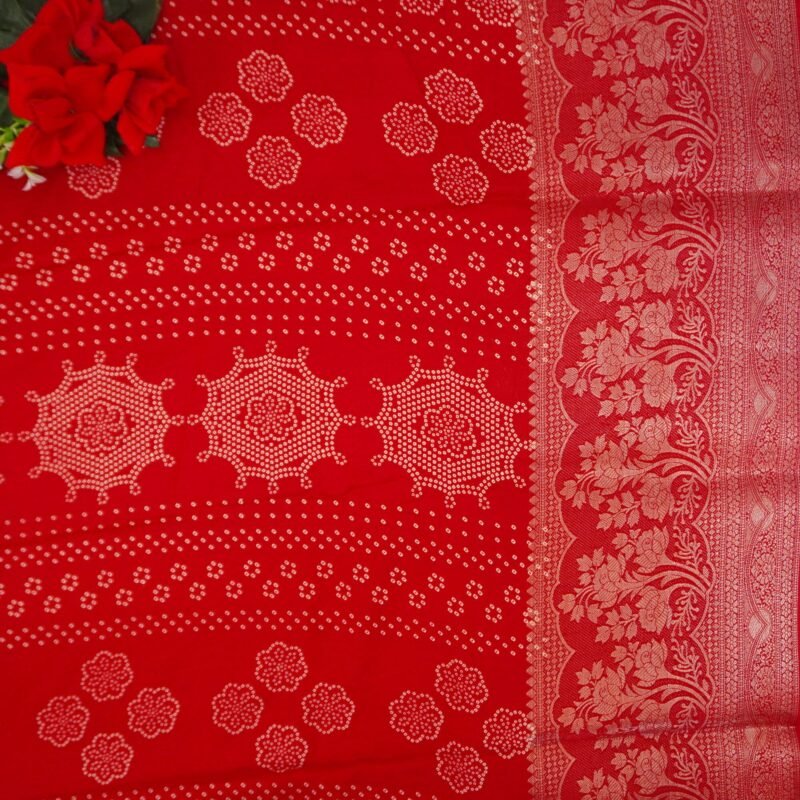 Bandini Mirchi Red Mangalam silk -MB408 (575) - Image 2