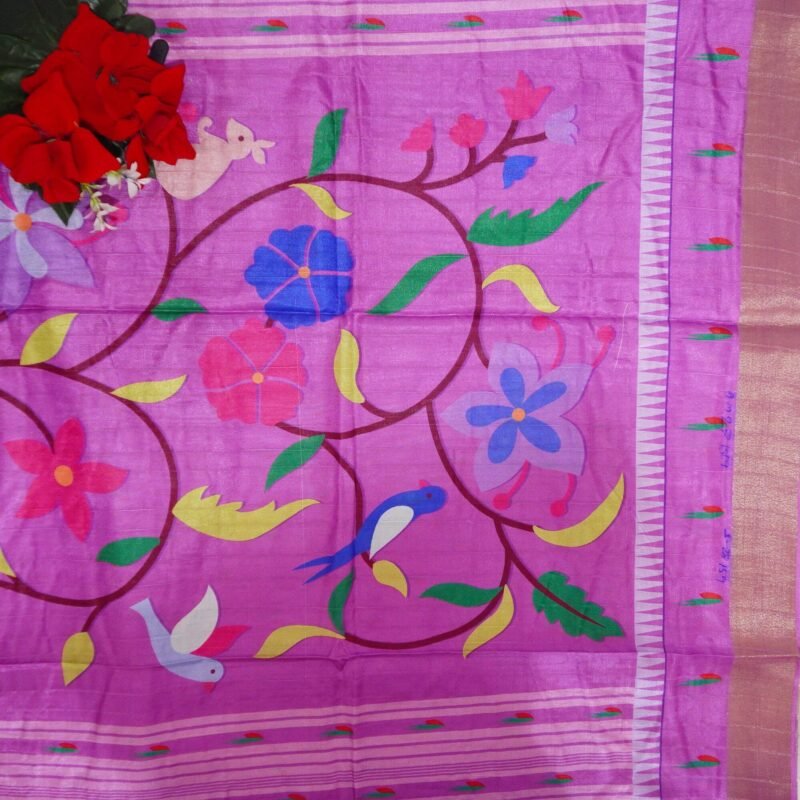 Mysore Dola Digital Sarees(Lavender)
-MB758 - Image 2