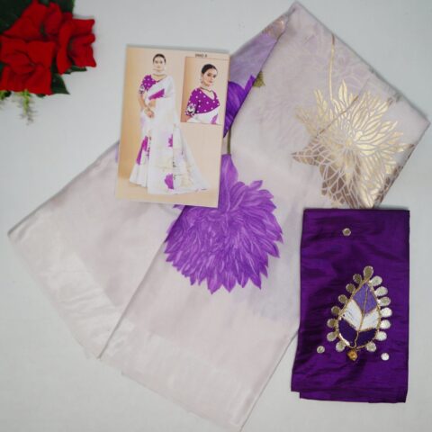 Pure Organza Digital Sarees-MB765(827)