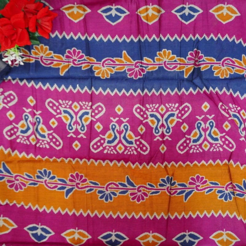 Cobra Silk With Pochampalli Border-MB832 - Image 3