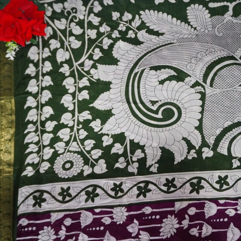 Soft Mangalagiri  Silk With Zarry Border-MB862 - Image 2