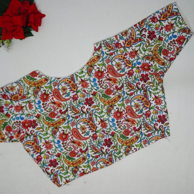 Zeo Sequence Boat Neck Blouses-B92 - Image 3
