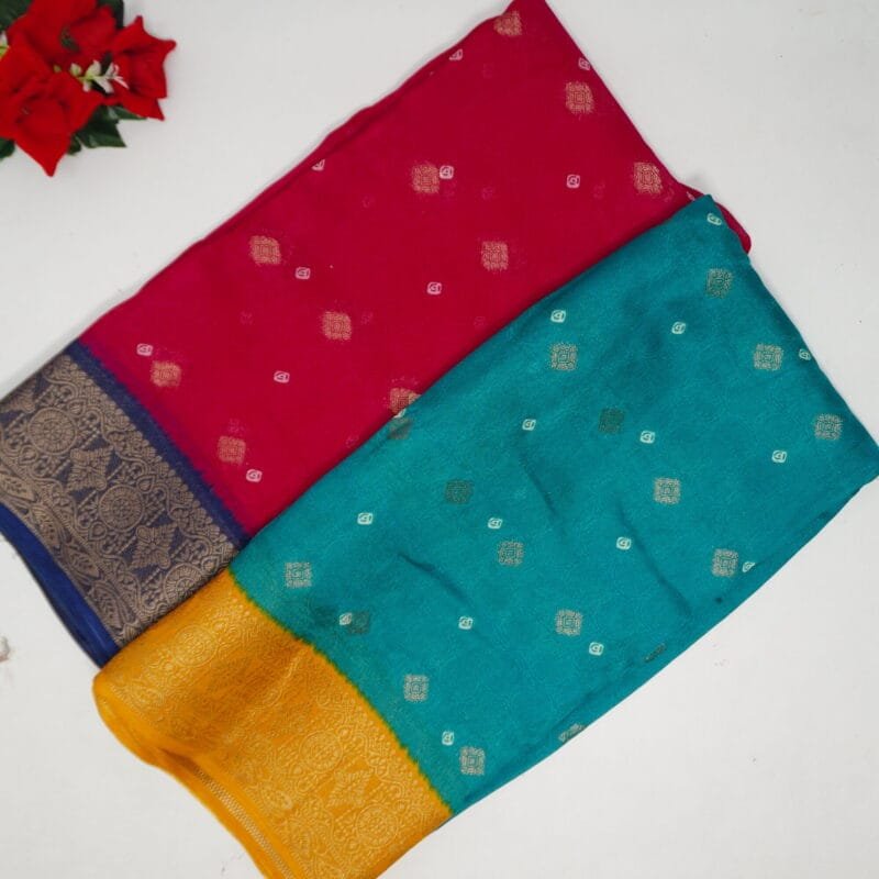 Mona Silk With Butties And Kanchi Border-MB536 - Image 1