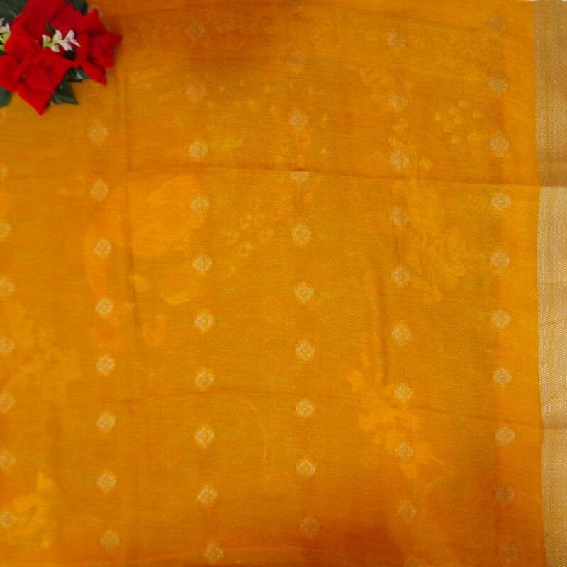 Mona Silk With Butties And Kanchi Border-MB536 - Image 2