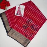 Pure Crape Silk With Zarry Sarees-MB895(739) - Image 4