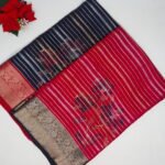 Pure Crape Silk With Zarry Sarees-MB895(739)