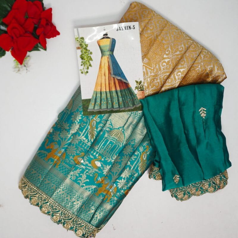 Pure Pattu Viscose Designer Lehengas-MB785 - Image 3