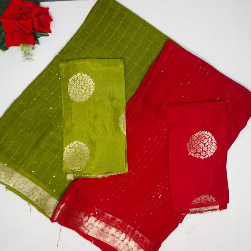 Benarus Georgette Viscose With Sequence-MB858 - Image 1