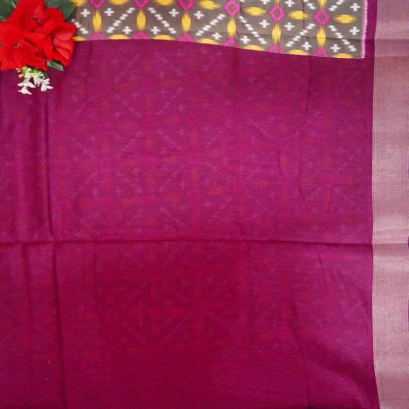 Patola Pochampalli Silk Sarees-MB742(873) - Image 4