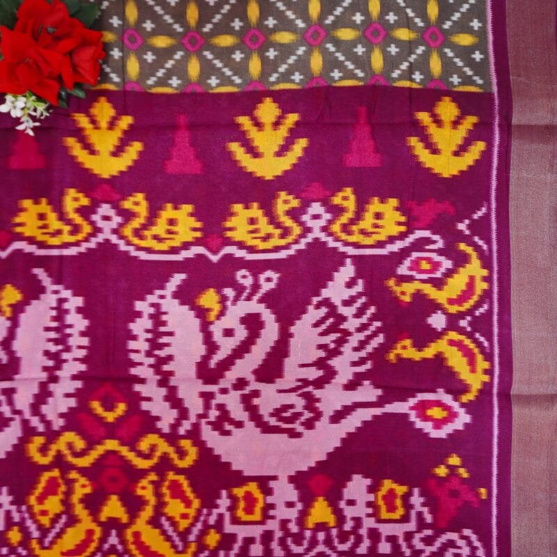 Patola Pochampalli Silk Sarees-MB742(873) - Image 2