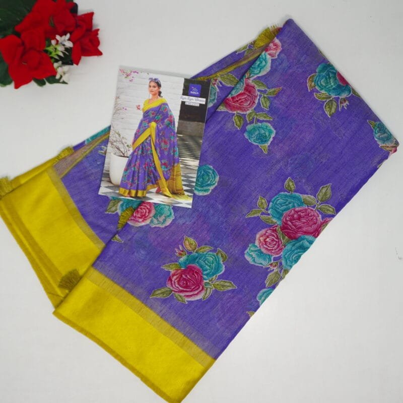 Sidhanth Lenin Pure Brasso Sarees-MB343(875) - Image 4