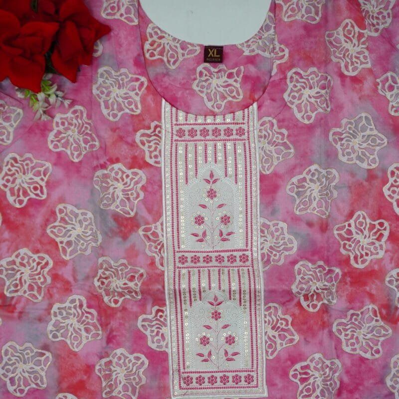 Pure Mal Cotton 3Piece Set Dreses-MB883(M-XXL) - Image 3