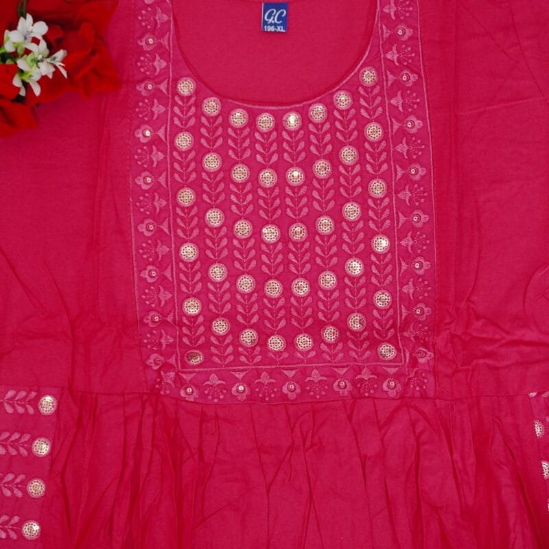 Naira Cut Designer Rayon Tops -MB889(XL-42) - Image 2
