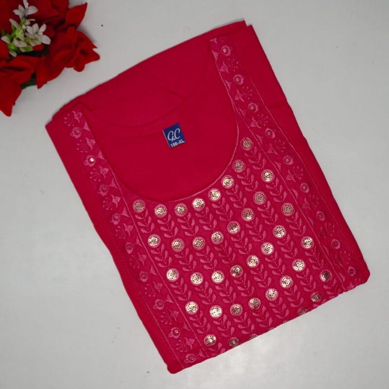 Naira Cut Designer Rayon Tops -MB889(XL-42) - Image 3