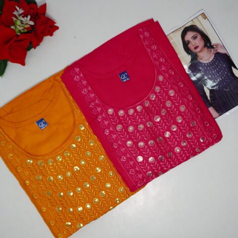 Naira Cut Designer Rayon Tops -MB958(XL-42)