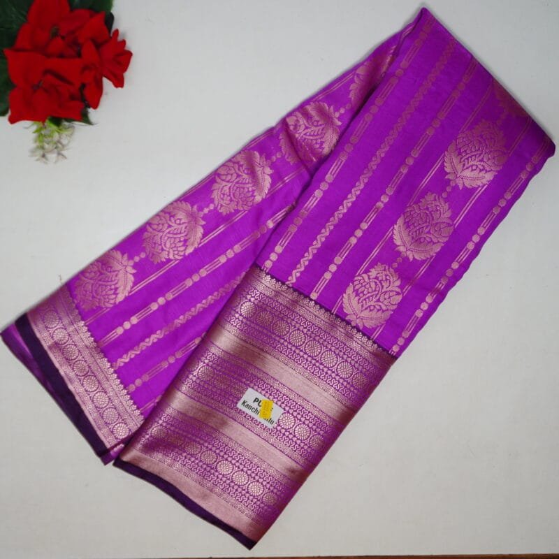 Light Weight Kanchi Pattu Sarees-MB741(892) - Image 4