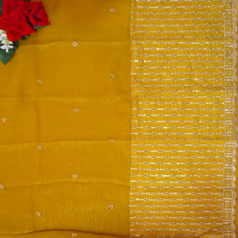 Pure Space Silk With Work Blouse-MB897 - Image 3
