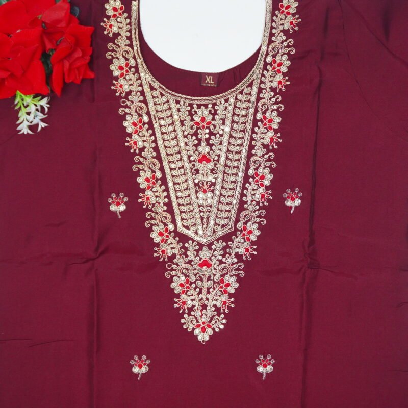 Roman Silk Designer Dreses-MB900(XLSizes) - Image 2