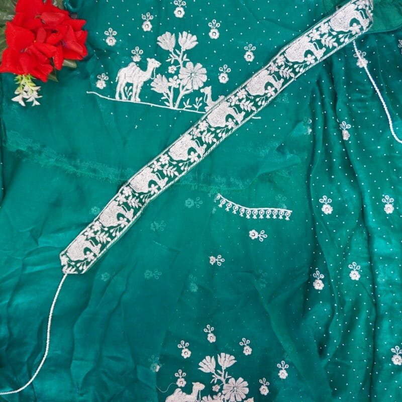 Velvet Space Silk With Silver Heavy work Lehangas -MB922 - Image 3