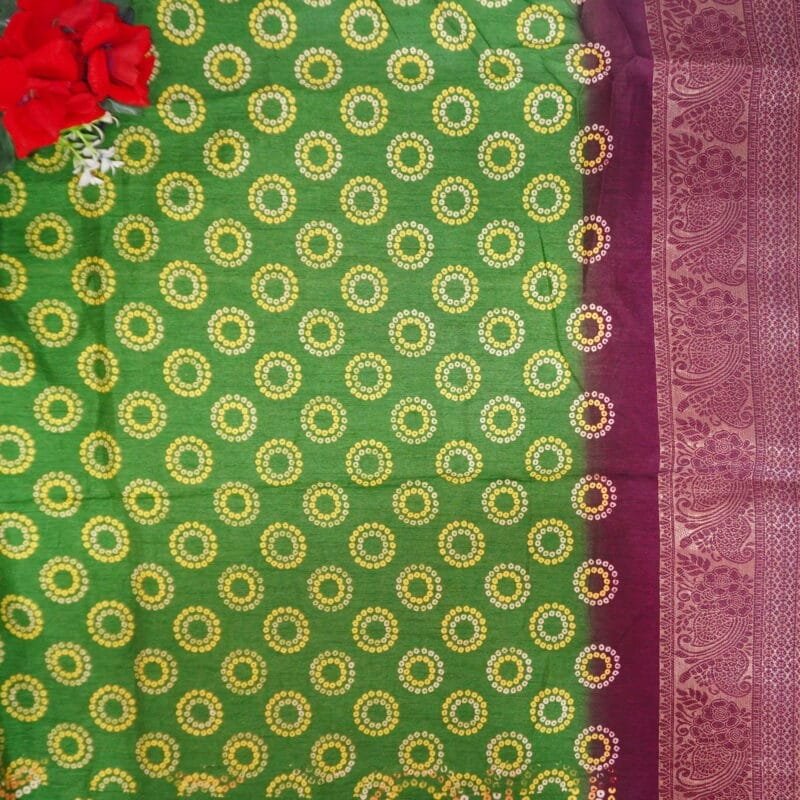 Roma Silk With Bandhini Sarees-MB740(926) - Image 4