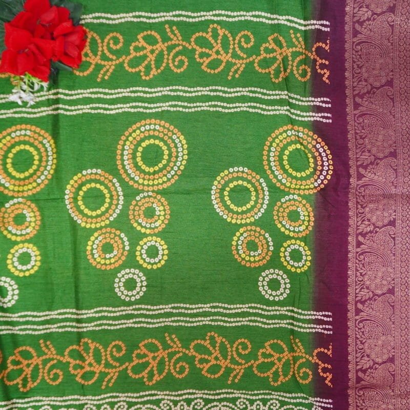 Roma Silk With Bandhini Sarees-MB740(926) - Image 3