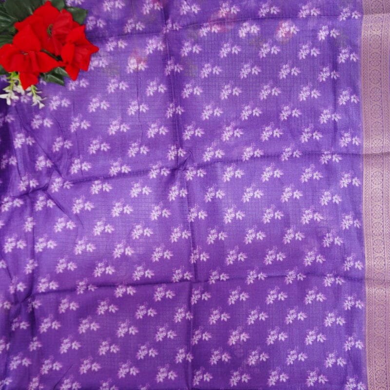 Kanchi Kota Silk Kalamkari Sarees -MB766(948) - Image 6