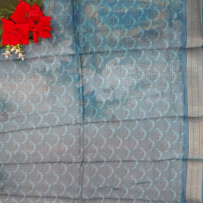 Kanchi Kota Silk Kalamkari Sarees -MB766(948) - Image 2