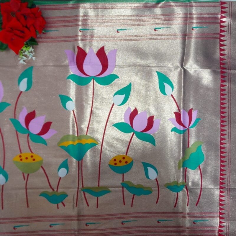 Paithani Golden Pattu Sarees-MB563(957) - Image 3