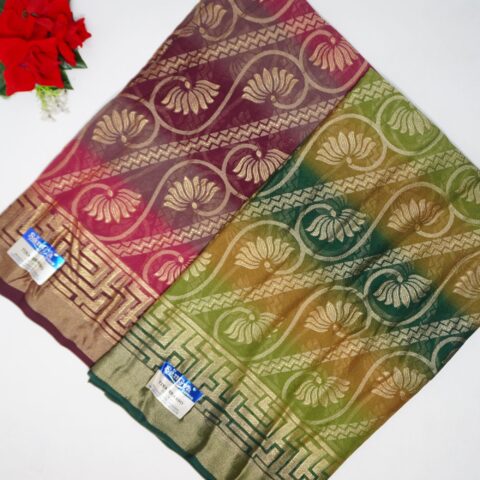 Pure Glass Brasso Silk Sarees -MB341(961)