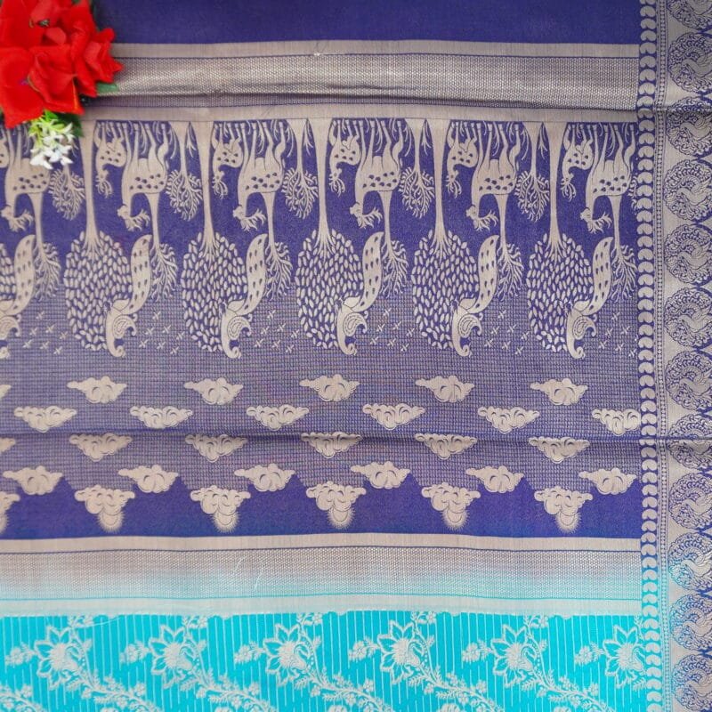 Vaidehi Benarus Pattu Sarees-MB340(974) - Image 3