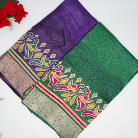 Glass Silk  Pochampalli Border-MB339(981)