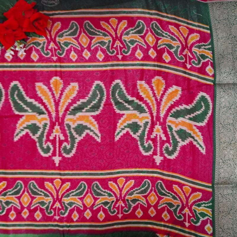 Glass Silk  Pochampalli Border-MB339(981) - Image 3