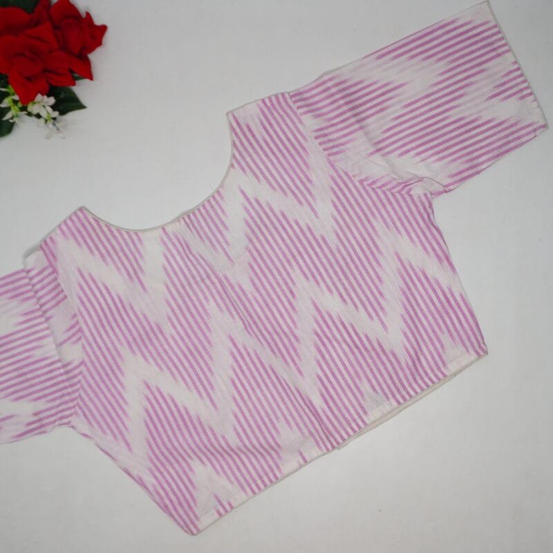 Ikkath Boat Neck Daily ware Blouses-B66 - Image 2