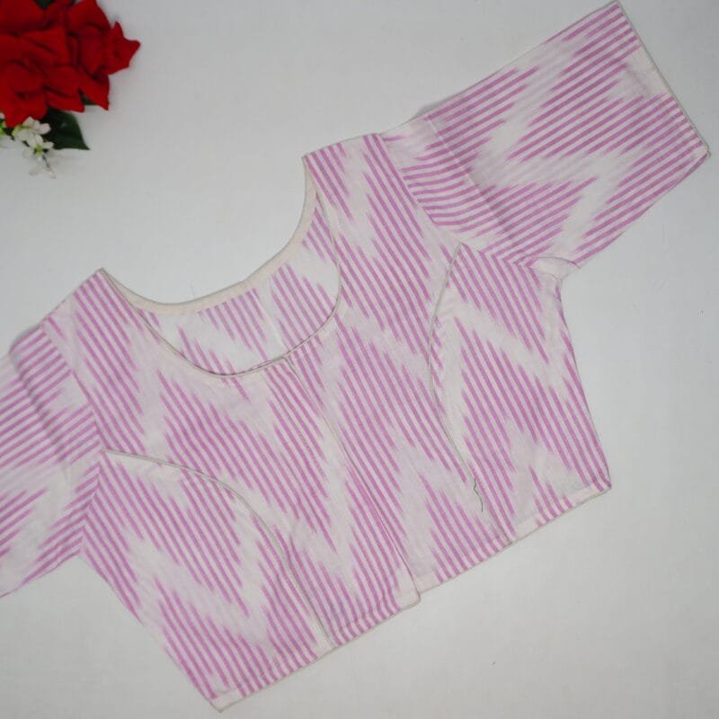 Ikkath Boat Neck Daily ware Blouses-B66 - Image 3