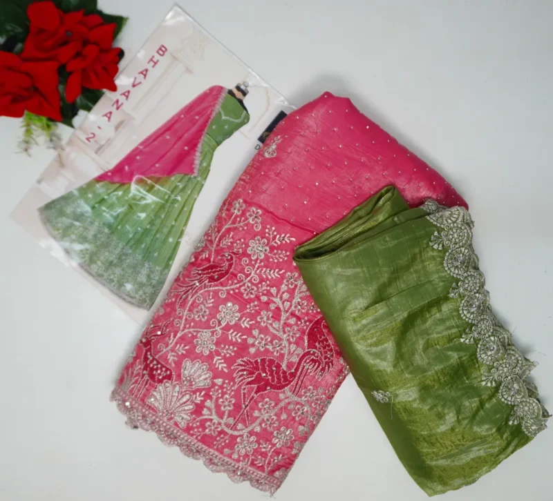 Party Ware Space Silk Lehangas-MB042 - Image 3
