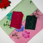 Hand Bresh Paint Blue Berry With Party Ware Sarees-MB079