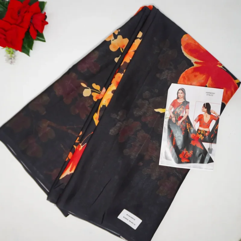 Pure Digital Georgette Work Blouse-MB729(082) - Image 4