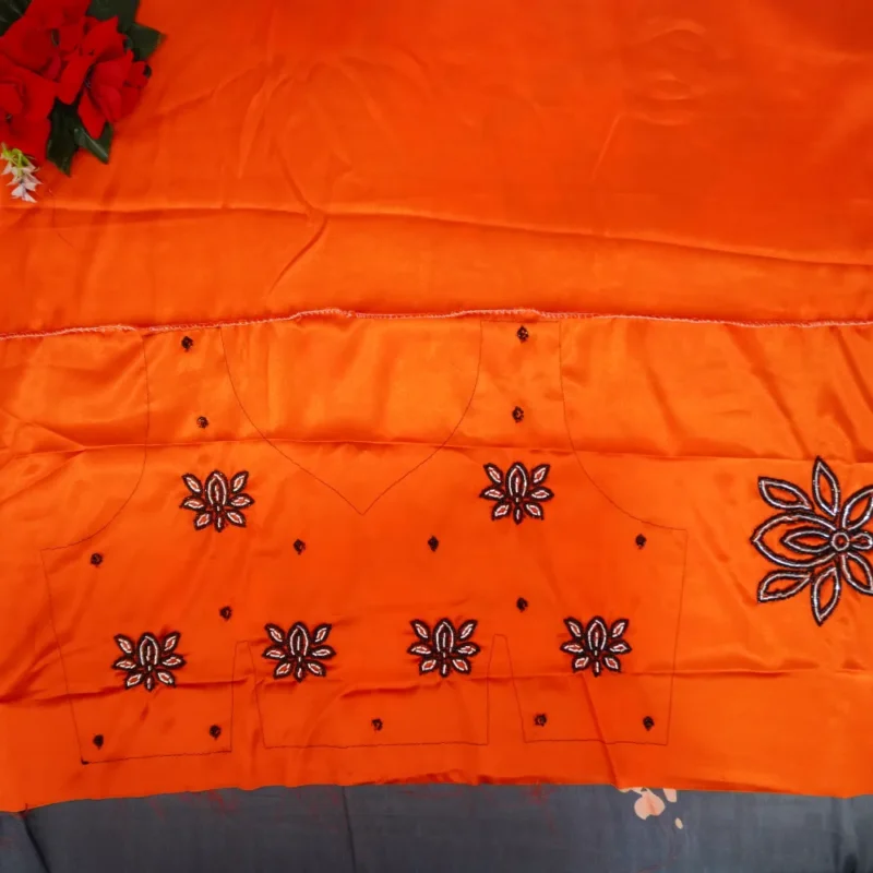 Pure Digital Georgette Work Blouse-MB729(082) - Image 3