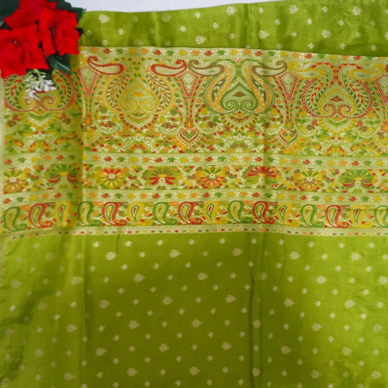 Offer Pure Russian Crape Silk Sarees-MB107 - Image 3