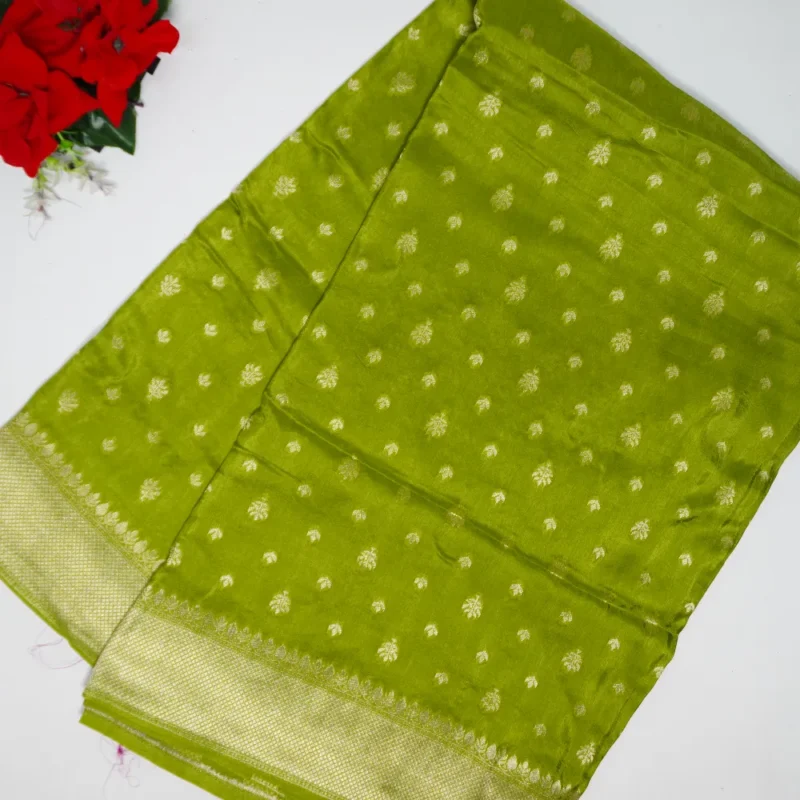 Offer Pure Russian Crape Silk Sarees-MB107 - Image 4