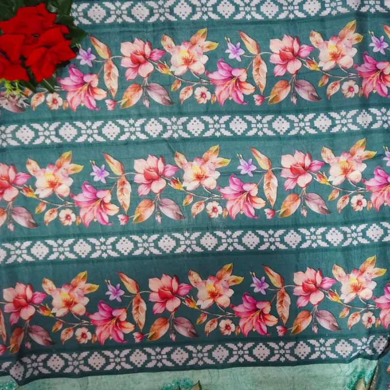Kanchipuram Pure Digital Weaving Pattu-MB336(118) - Image 3