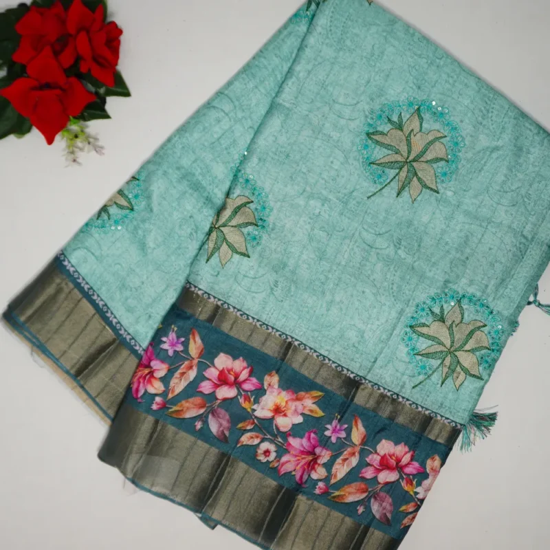Kanchipuram Pure Digital Weaving Pattu-MB336(118) - Image 4