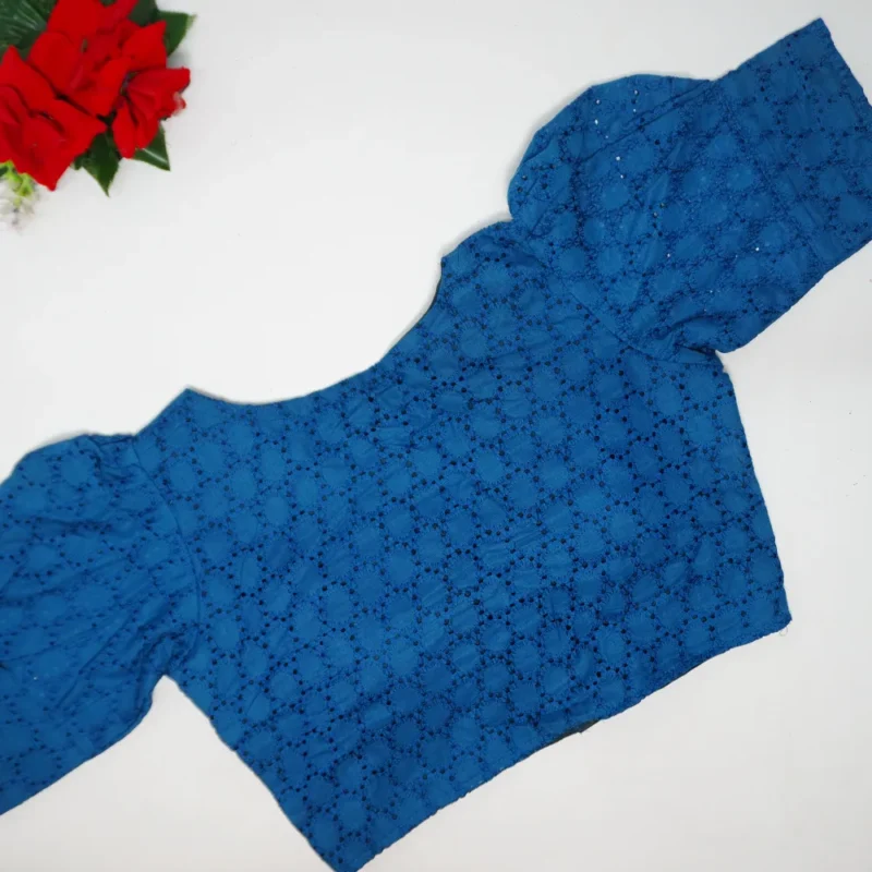Hakoba Boat Neck Blouses-B031 - Image 2