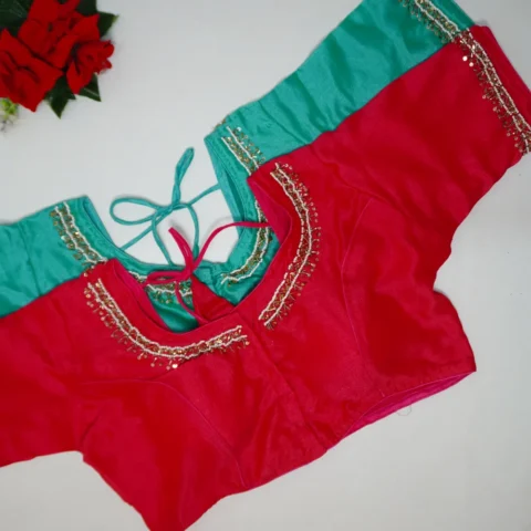 Vichitra Silk Work Blouses-B020