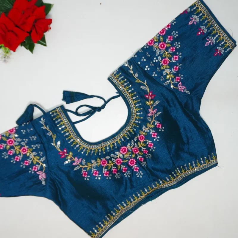 Vichitra Silk Blouses-B14 - Image 2