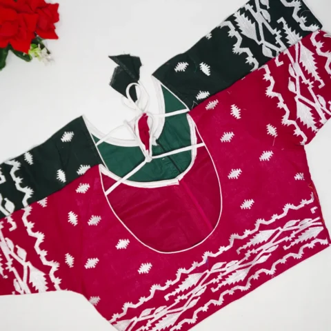 khadhi Cotton with Jamdani Work-B025