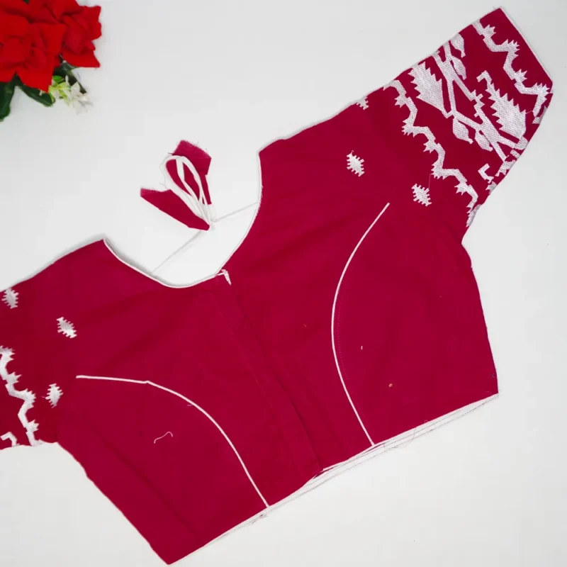 khadhi Cotton with Jamdani Work-B025 - Image 2