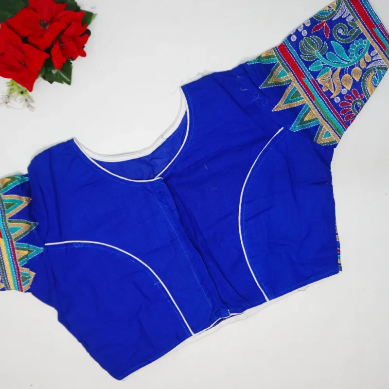 Pure Khadhi Cotton Blouses-B015 - Image 2
